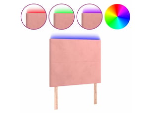 Tete de lit A poser largeur 90 cm rose