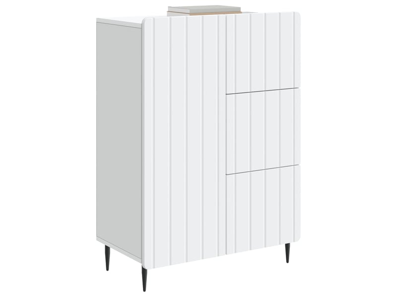  Buffet - bahut - meuble de rangement blanc 66 x 34,5 x 91,5 cm bois d'ingénierie  - Conforama C