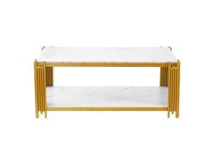 Table basse rectangulaire coloris bicolore <strong>ATELIER CONFORTIEL</strong> <strong></strong> - 64 cmx114 cm
