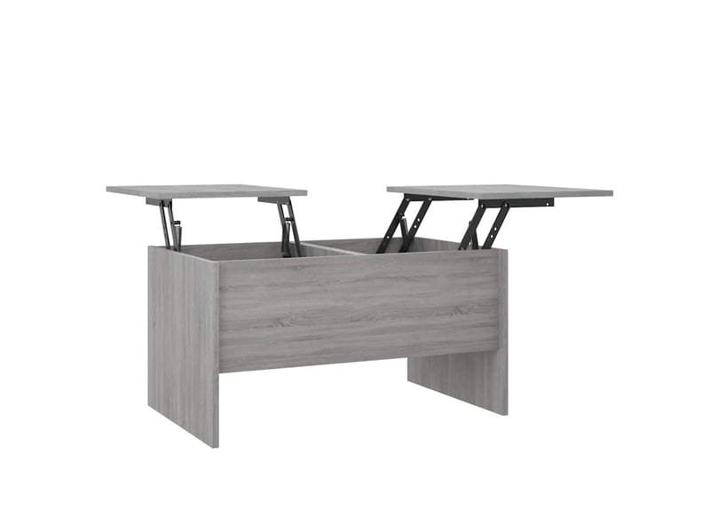  Table basse rectangulaire | table de salon sonoma gris 80x50x42,5 cm bois d'ingénierie  - Conforama A