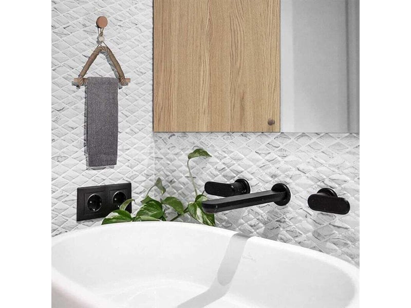  Porte papier toilette corde auto-adhésif | support rouleau &amp; porte-serviettes | style industriel nautique antique - salle de bain  - Conforama D