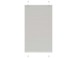 Store plissé, store de fenêtre gris clair 80x150 cm largeur du tissu 79,4 cm cf46905