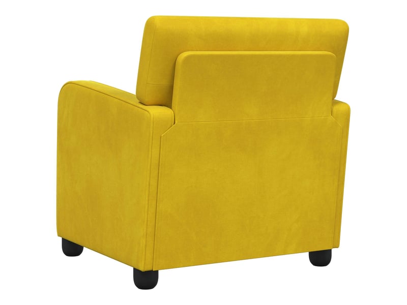  Vidaxl fauteuil jaune velours  - Conforama E