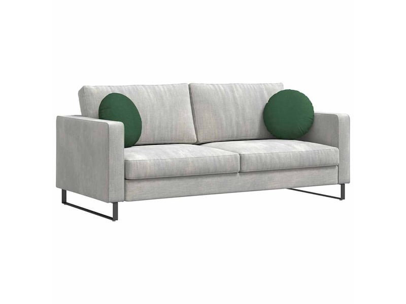  Lot de 2 coussins de siège, coussins décoratifs tissu en velours côtelé vert foncé cf59814  - Conforama C