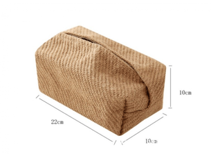 Distributeur de mouchoirs en papier boîte de rangement pour mouchoirs en lin et coton 22x10x10cm accessoires pour porte-distributeur de papier