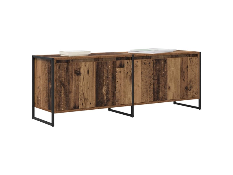  Meuble tv - banc tv - meuble de rangement 140 x 36 x 49.5 cm bois ancien bois d'ingénierie  - Conforama C
