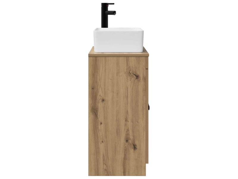 Meuble de salle de bain avec évier chêne artisanal shl7382 - Conforama E