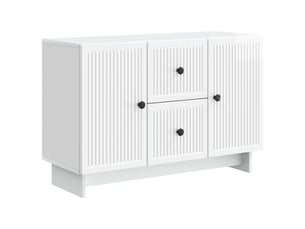 Buffet - bahut - meuble de rangement blanc brillant 89 x 34,5 x 60 cm bois d'ingénierie
