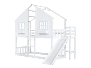 Lit mezzanine 90x200 cm SEYAKANY coloris bicolore