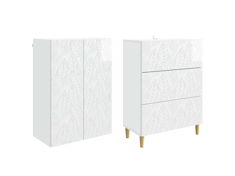  Ensemble de meubles 2 pcs, rangement de salon 66 x 34,5 x 90 cm bois d'ingénierie shl1429  - Conforama D