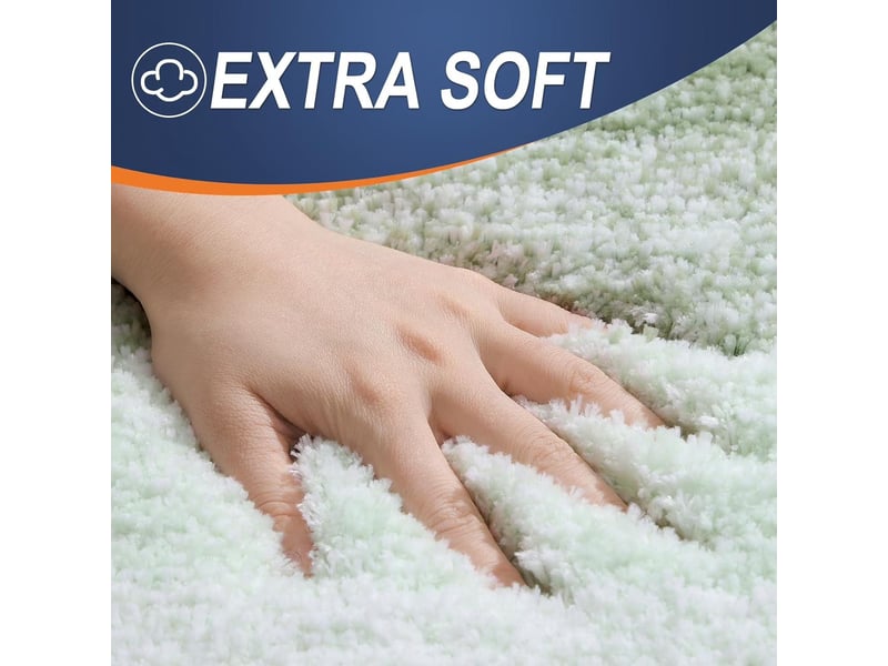  Tapis de bain en microfibre - 24 x 36 pouces - vert sauge  - Conforama C