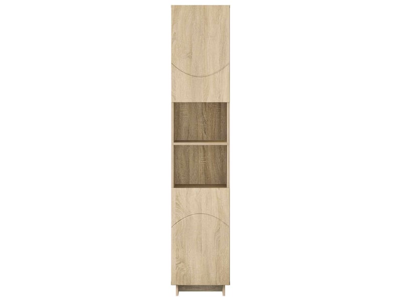  Meuble de rangement salle de bain chêne sonoma 36.5x38x180 cm  - Conforama D