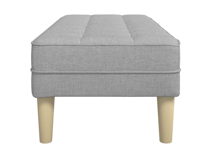  Banc chambre, banc de lit gris nuage 113x57x39 cm tissu  - Conforama E