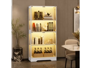 Meuble tv coloris blanc  <strong>DESMIU</strong>  <strong></strong>