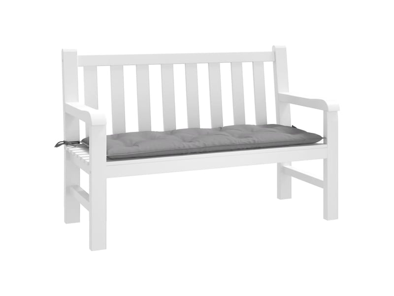  Coussin de banc de jardin, coussin d'assise gris 120x50x7 cm tissu oxford cf52725  - Conforama B