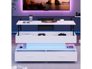 Table basse coloris blanc <strong>PEXCHO</strong> <strong></strong>