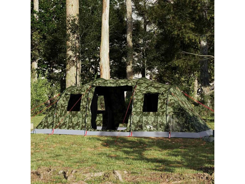  Tente de camping, tente familiale tunnel 6 personnes camouflage imperméable  - Conforama B