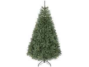 Sapin de noël artificiel 180 cm, arbre de noël réaliste avec 1687 pointes de branche articulée, support en métal, vert