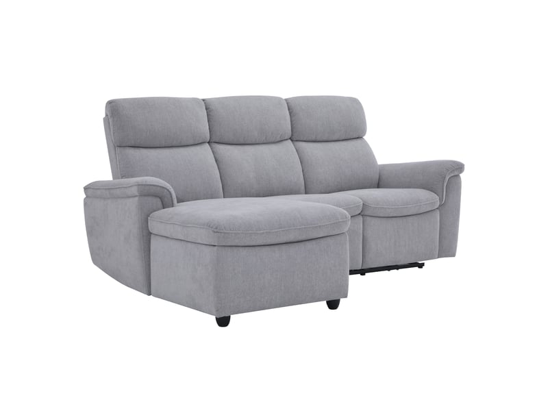 Canapé d'angle gris relax électrique 3 p  - Conforama B
