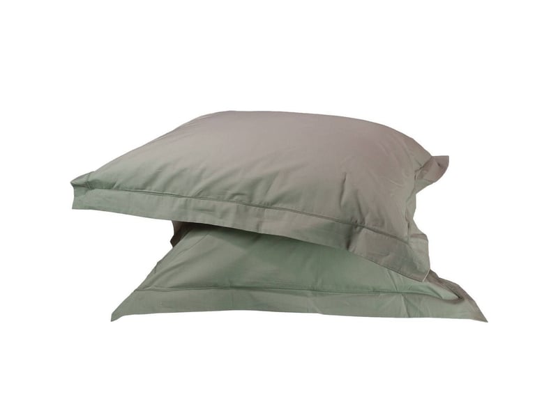  Taies d'oreiller percale de coton sensei - gris perle - 65x65_lot2 3LL16.80.6565.GP - Conforama A