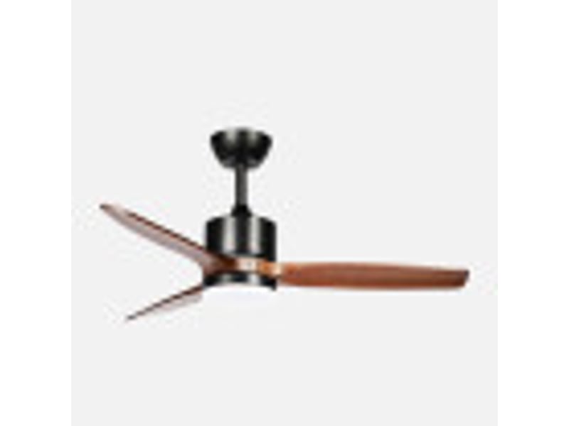  Ventilateur de plafond fabrilamp montiel dc noirchêne 3 pales 106 cm 6 vitesses led 18 w télécommande 261891336 - Conforama B