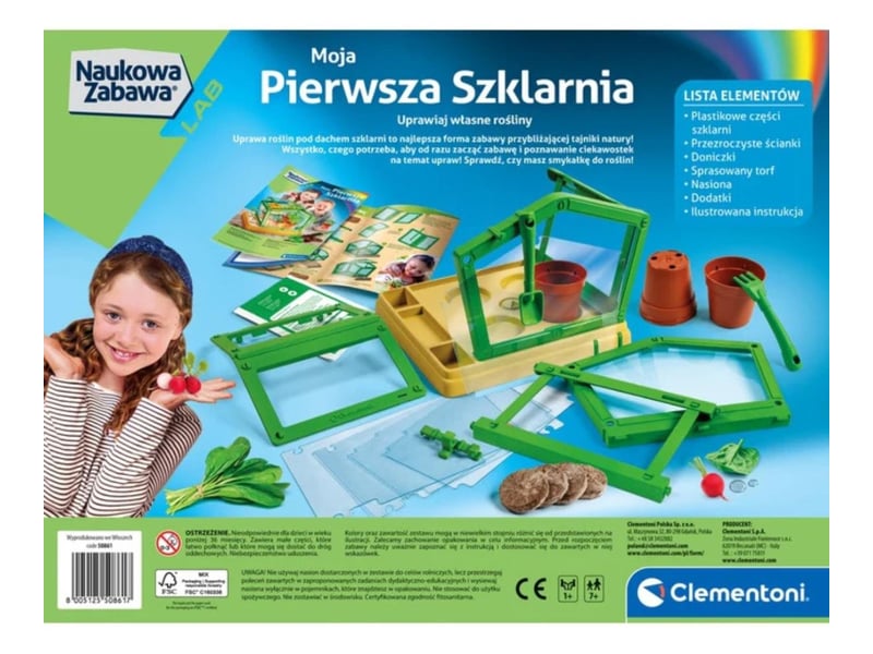  Coffret scientifique clementoni 50861 science  and  jeu - ma première serre 8005125508617 - Conforama B