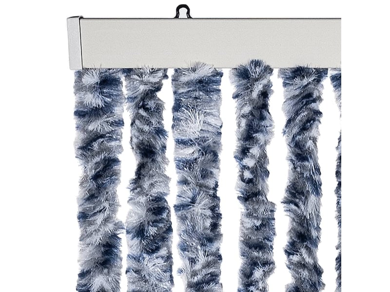  Rideau anti-mouches, moustiquaire bleu et blanc 100x230 cm chenille cf43514  - Conforama D