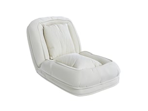 Deplimousse convertible 1 place <strong>MODENVIE</strong> <strong></strong> blanc cassé