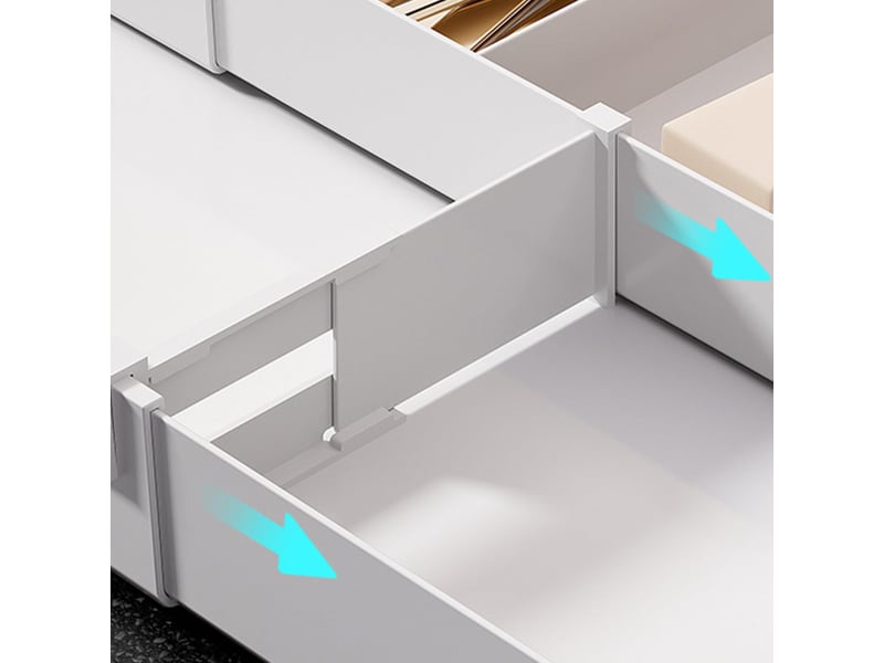 Lot de 2 porte-couverts pour tiroirs de cuisine, en plastique, pour cuillères, fourchettes, couteaux ISG005642 - Conforama E