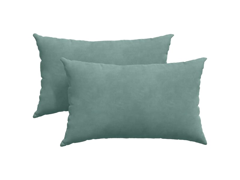  Lot de 2 coussins de canapé, coussins décoratifs vert mer 50 x 30 cm cf59213  - Conforama A