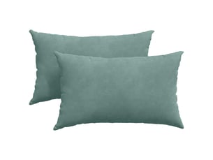 Lot de 2 coussins de canapé, coussins décoratifs vert mer 50 x 30 cm cf59213