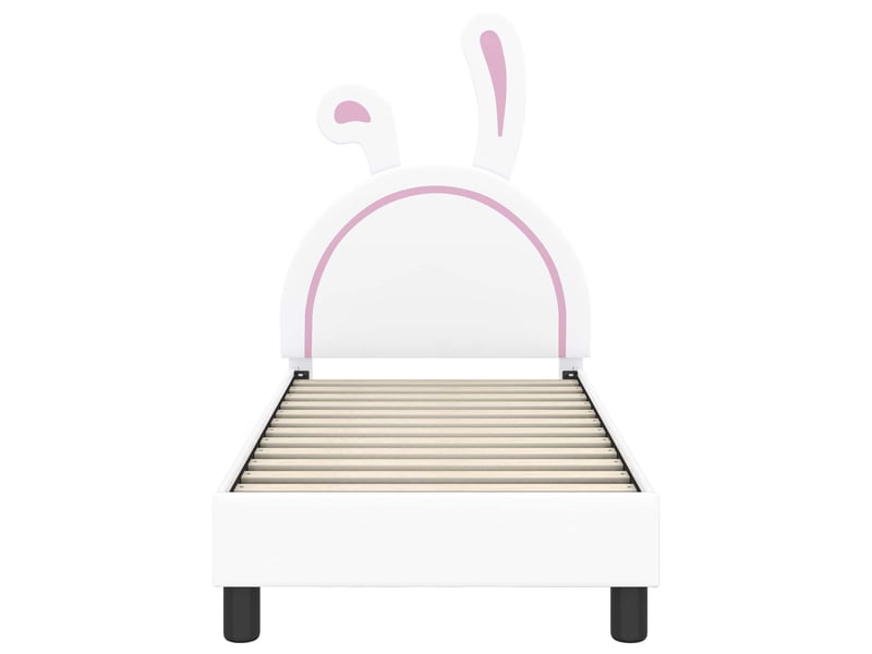  Lit simple- lit adulte -  cadre de lit pour tout-petit avec tête de lit blanc 70 x 140 cm  - Conforama D