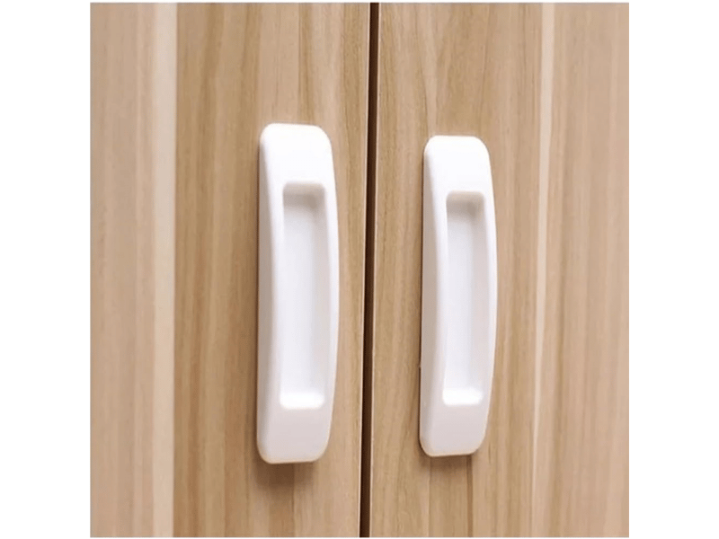  Poignée adhésive pour porte coulissante (4 unités) - blanc  - Conforama B