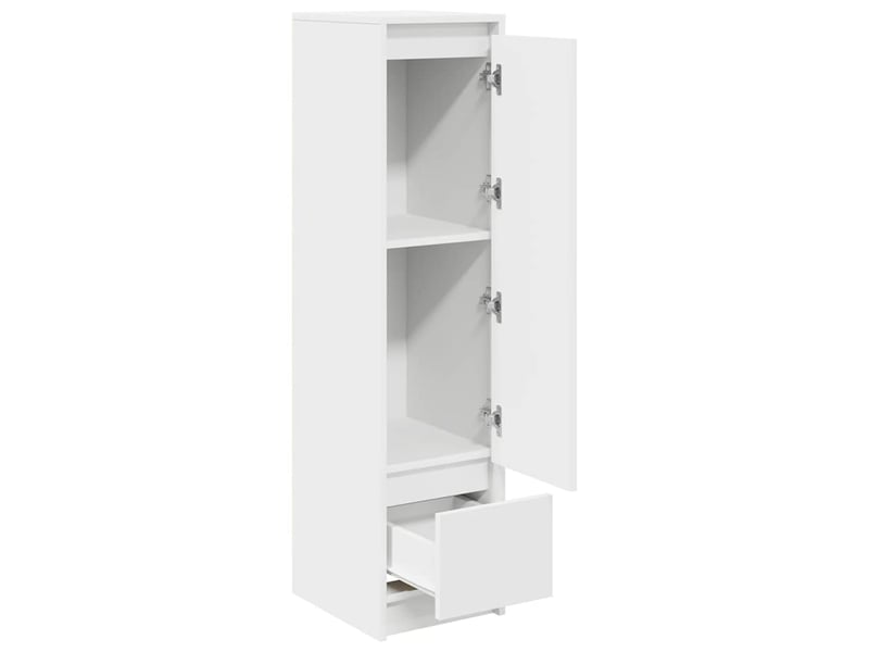  Buffet haut - bahut - meuble de rangement blanc 29,5x34x119,5 cm bois d'ingénierie  - Conforama E