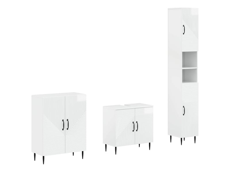  Ensemble de meuble de salle de bain 3 pièces haarlem cf63430  - Conforama A