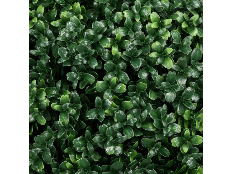  Lot de 2 arbres artificiels buis avec piquet de sol et protection uv en plastique vert ø40 × 70 cm  - Conforama E