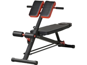 Banc de musculation réglable 146 x 64 x 73,5-85 cm noir en acier, trois positions d'inclinaison