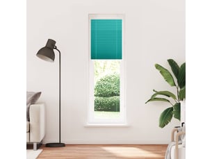 Store plissé, store de fenêtre vert pétrole 65x200 cm largeur du tissu 64,4 cm cf47096