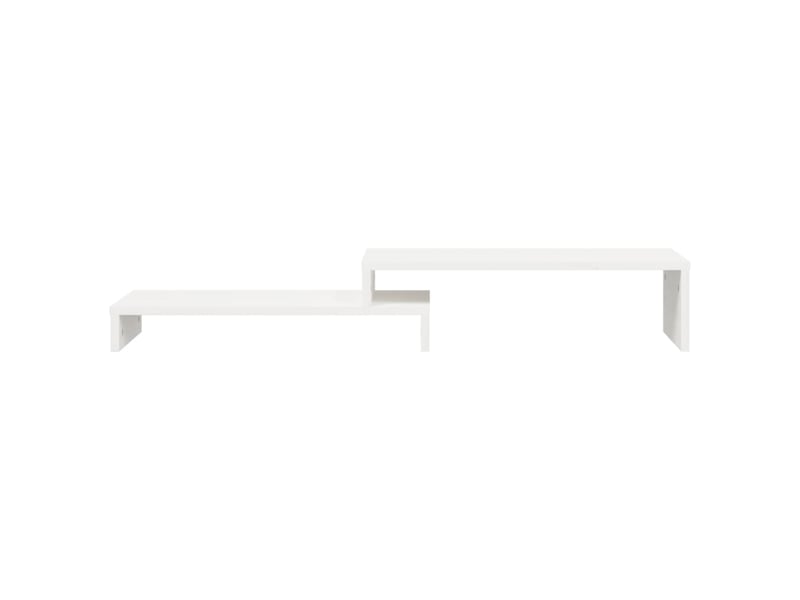  Support de moniteur blanc (52-101) x 22 x 14 cm bois de pin solide 02_0004439  - Conforama A