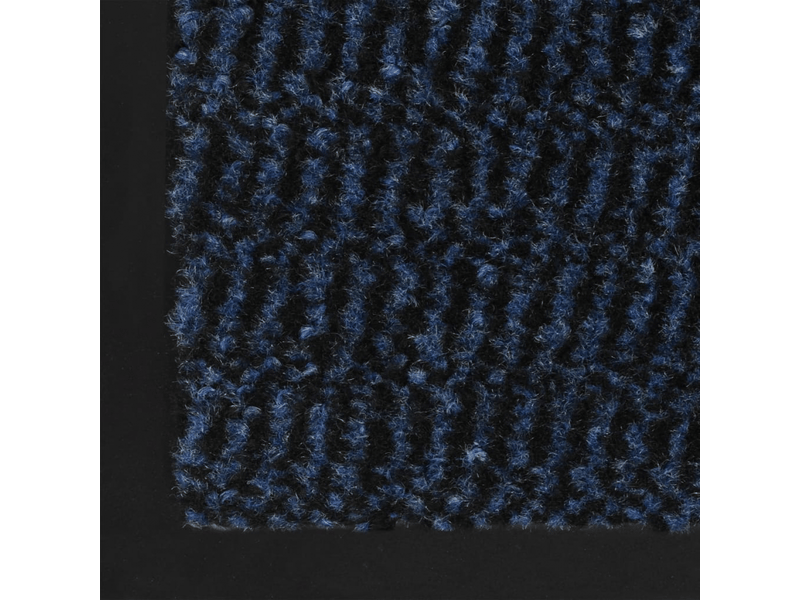  Tapis d'entrée rectangulaire à nœuds 40x60 cm bleu - comfortxl PB562051 - Conforama E