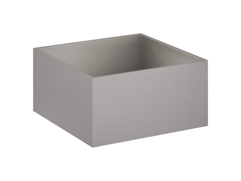  Jardinière - cache-pot de jardin rouillé 80 x 80 x 40 cm acier patiné  - Conforama C