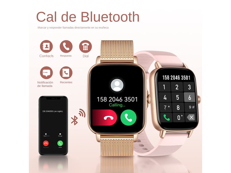  Montre connectée pour femme, permet de passer et de recevoir des appels, 28 modes sportifs.  - Conforama B