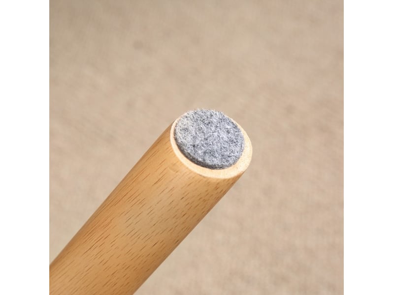 Tabouret, pouf avec tissu en berbère, tabouret de salon jusqu'à 120 kg, gris clair 67 x 45 x 38 cm  - Conforama D