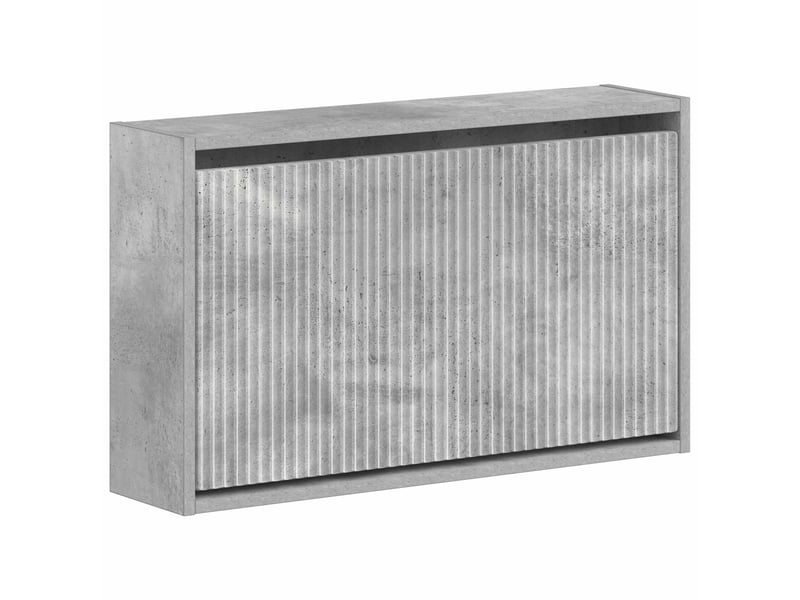  Meuble à chaussures mural, armoire à chaussures arnhem 71x17x43 cm gris béton  - Conforama A