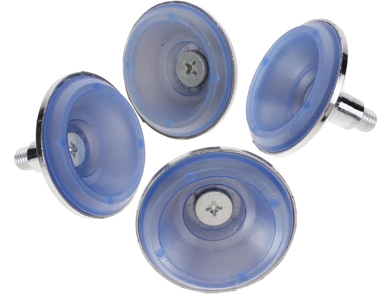  Lot de 4 supports réglables pour mobiliers, antidérapants et anti-rayures, installation simple pour surélever canapé, table et armoire  - Conforama A