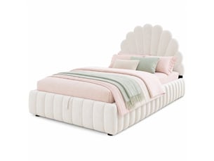Lit coffre 90x200 cm MEULVA coloris beige