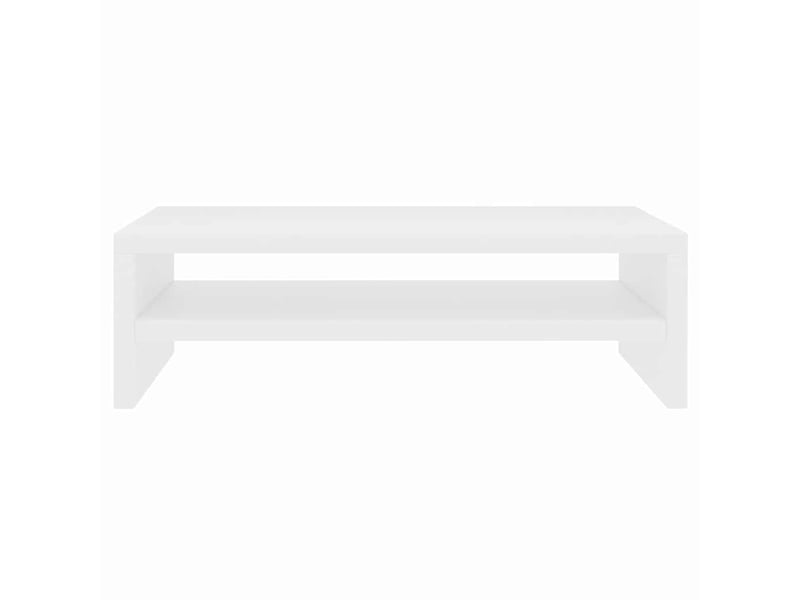  Meuble tv - support de moniteur blanc 42 x 24 x 13 cm bois d'ingénierie  - Conforama D