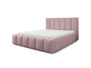 Lit coffre 180x200 cm MASSENO   coloris rose