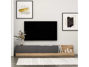 Meuble tv coloris noir 180 cm EMOB 382NRC1528