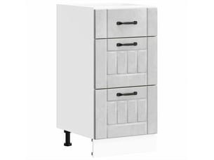 Meuble de rangement, armoire de cuisine lucca gris béton bois ingénierie shl2702